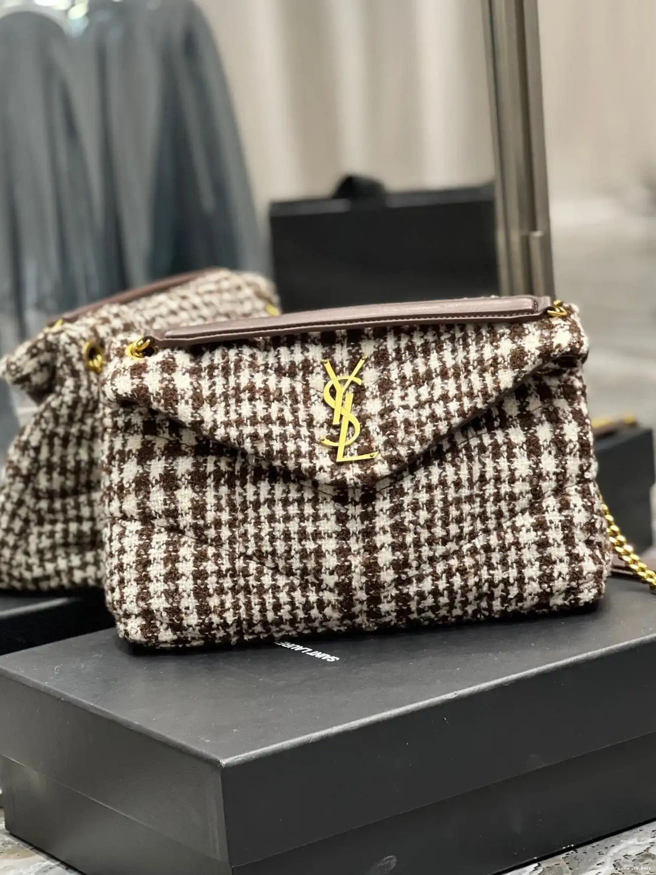 Tony Luxuries PUFFER CHAIN BAG YSL SMALL 0509